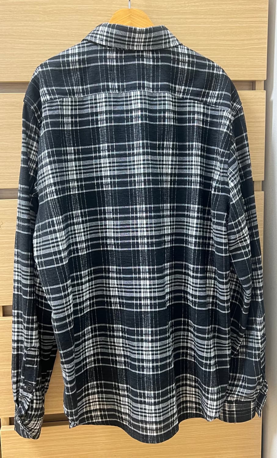 에스티유(STU) 체크셔츠 블랙 상품이미지5