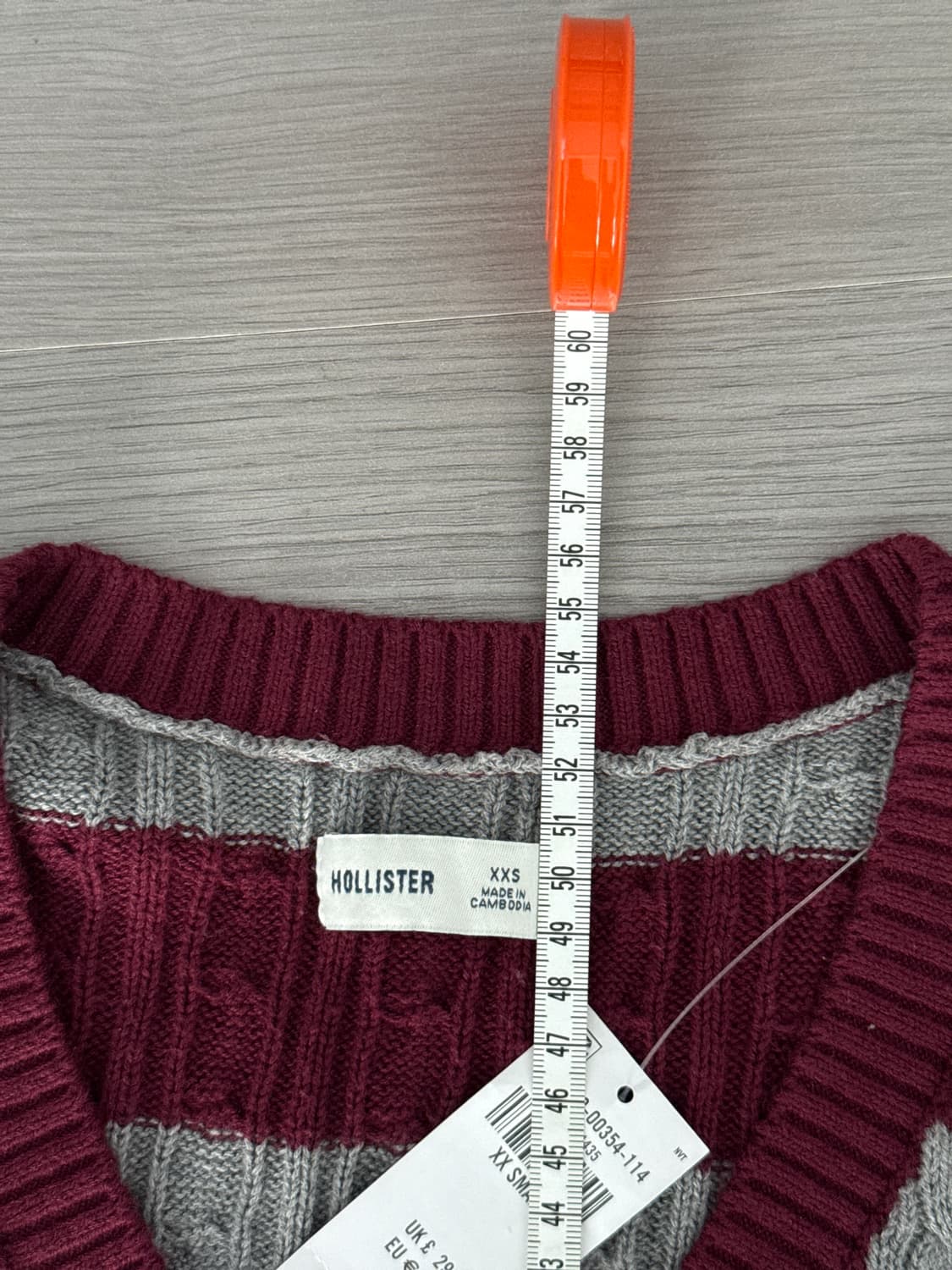 홀리스터 케이블 니트 아이콘 브이넥 스웨터 상품이미지4