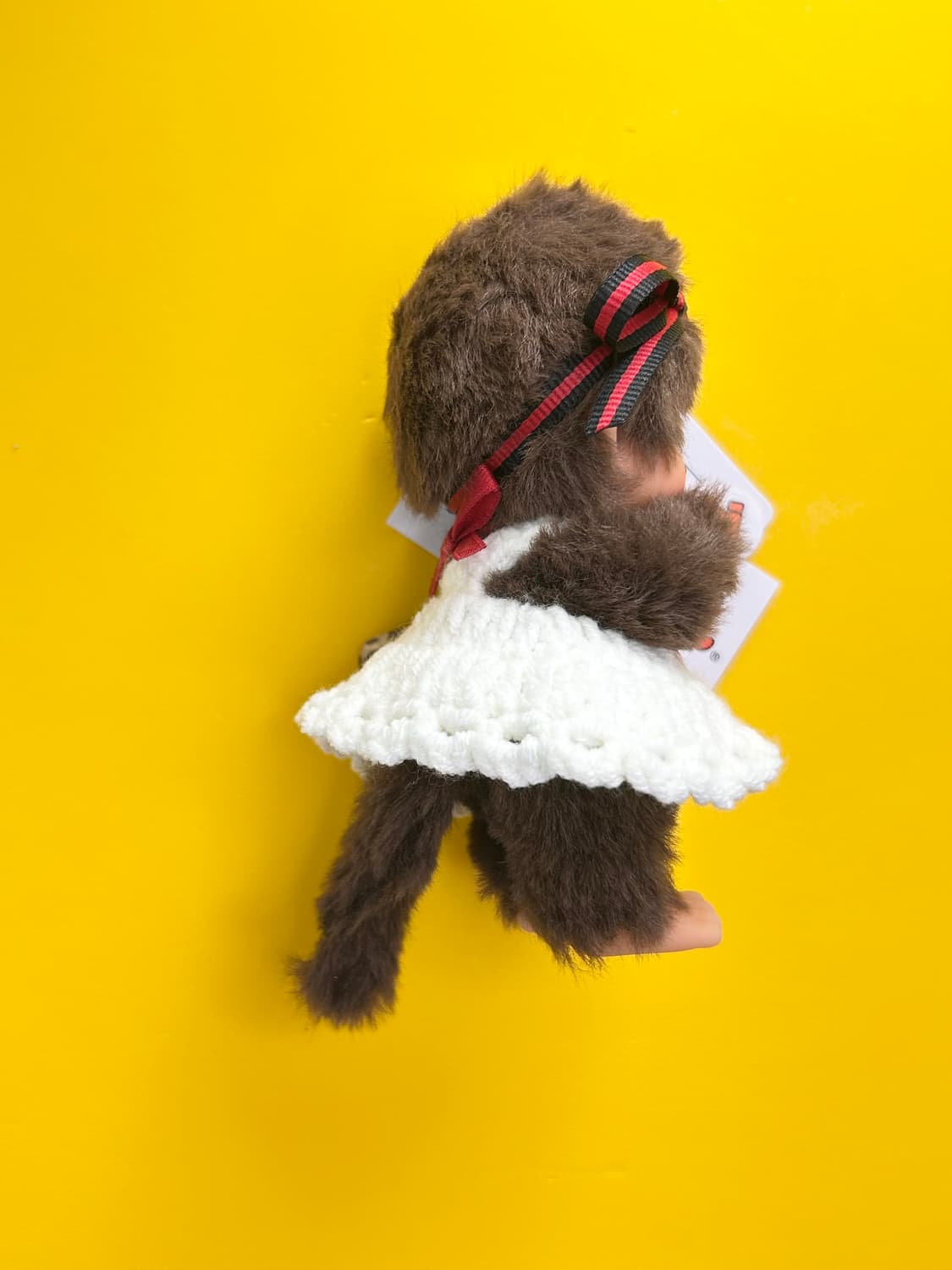 (22)정품몬치치-💛❤️화이트 니트원피스 상품이미지4