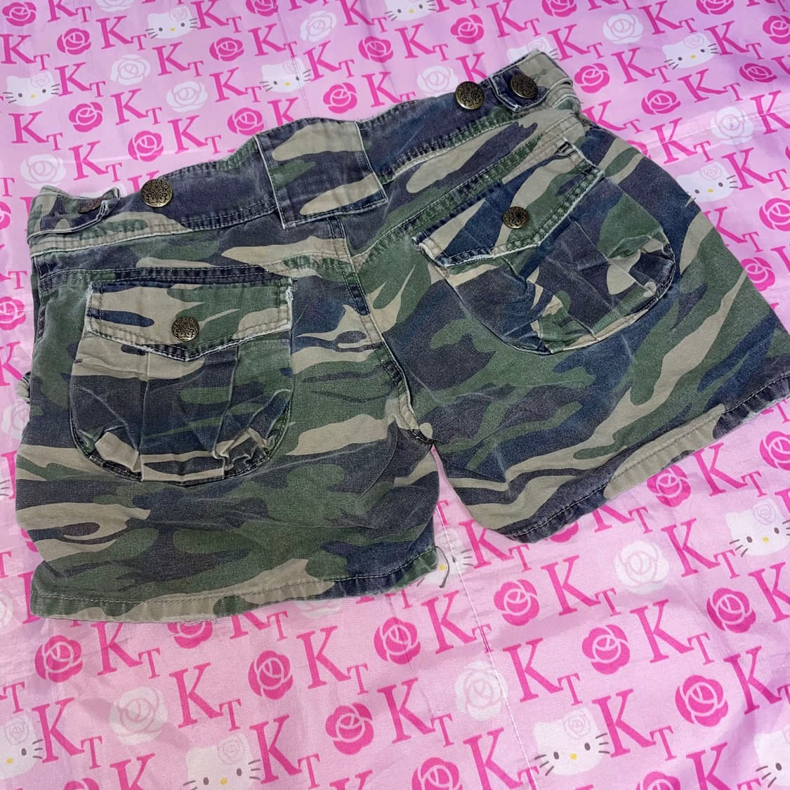 빈티지 밀리터리 숏팬츠 반바지 카고 카모 상품이미지2