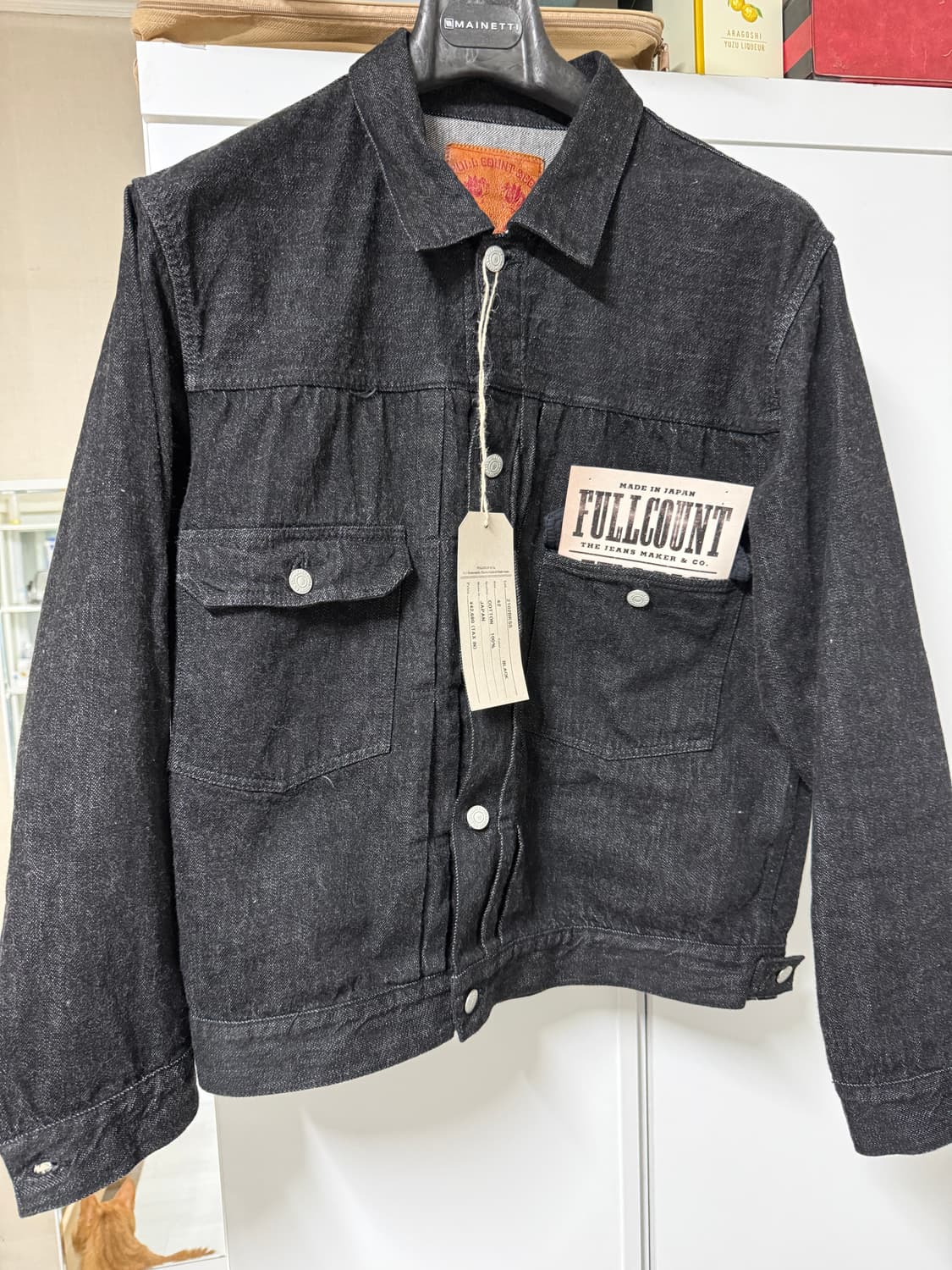 풀카운트 2102BKSS 2세대 블랙 데님 자켓 슈퍼스무스 42사이즈 상품이미지1