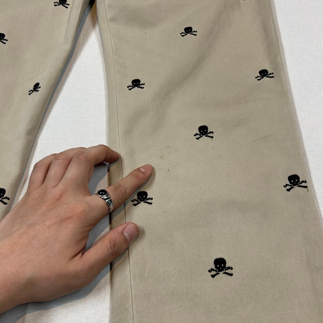 30inch) 폴로 랄프로렌 럭비 스컬 자수 치노 팬츠 면바지 상품이미지3