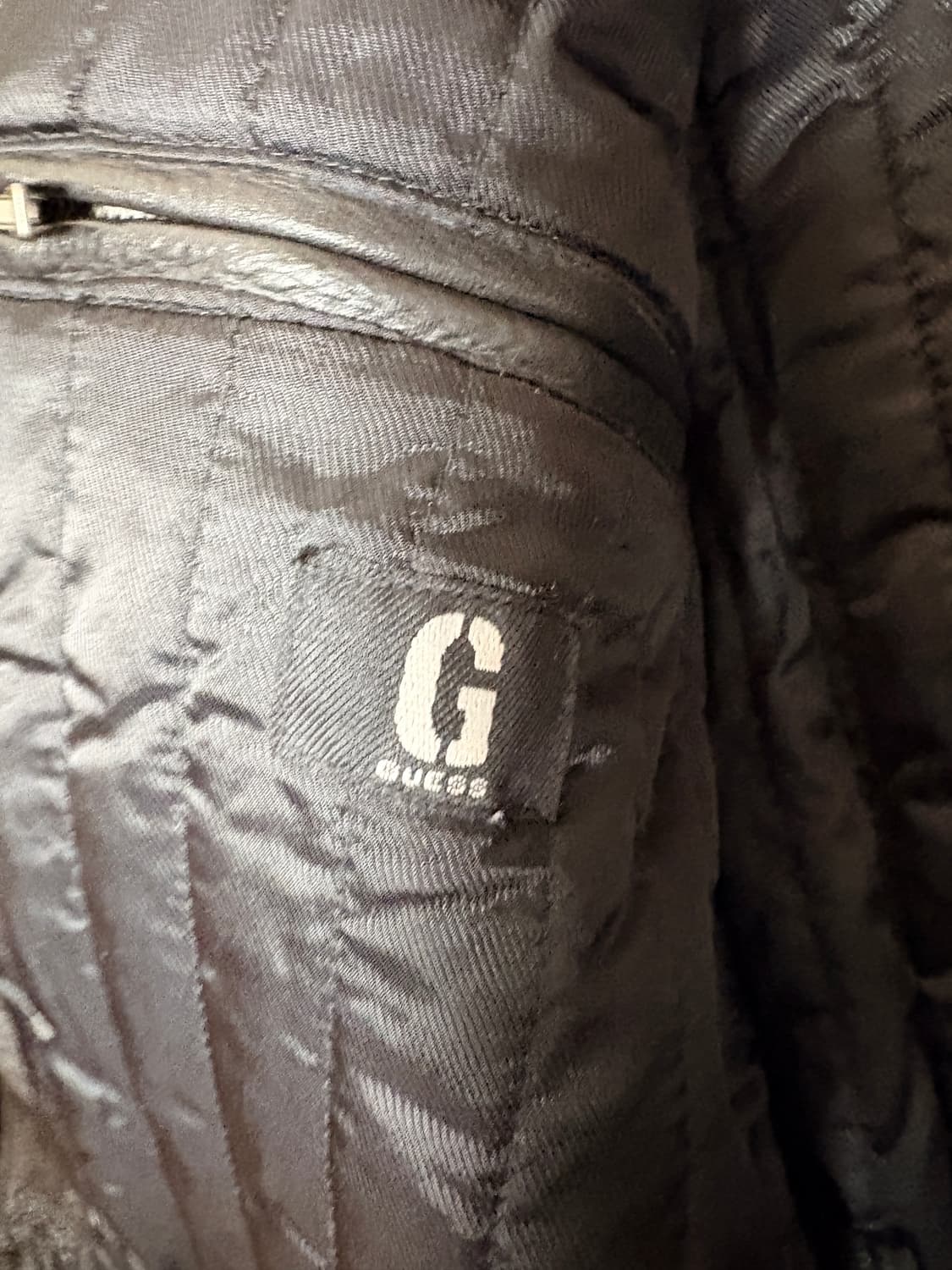 게스 빈티지 소가죽 레더자켓 M 100-105 상품이미지4