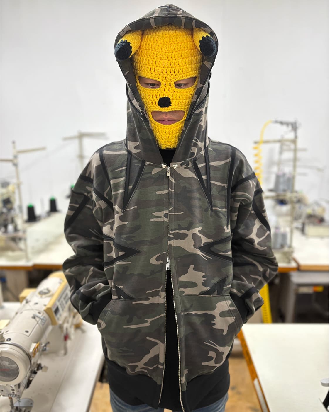 컷로우 밀리터리 패널후디 상품이미지9