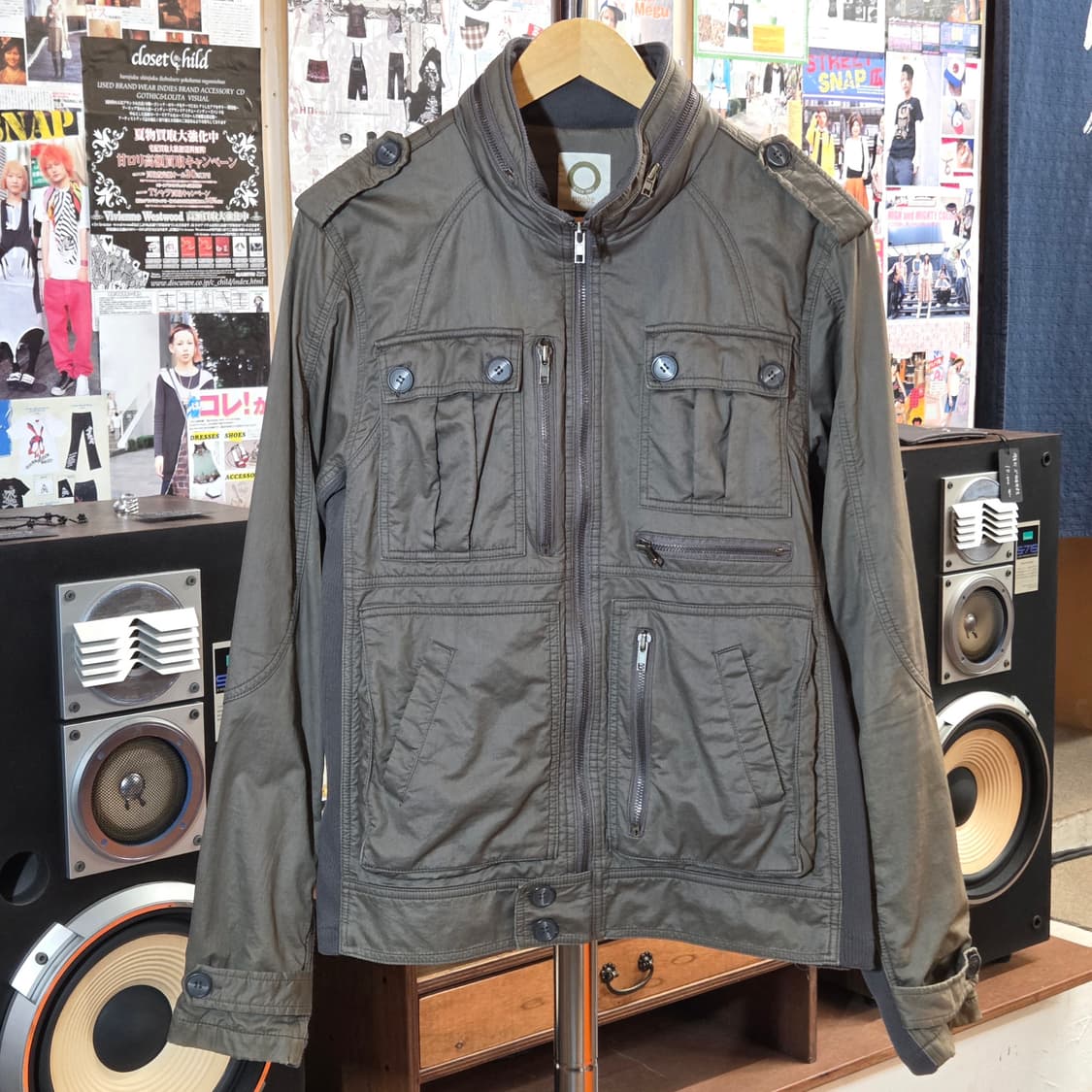 빈티지 카키 멀티포켓 밀리터리 필드 자켓 상품이미지2