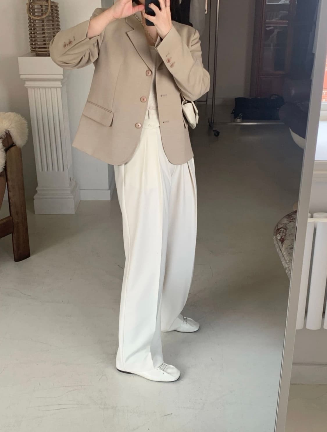 민민마켓 베이지자켓 상품이미지5