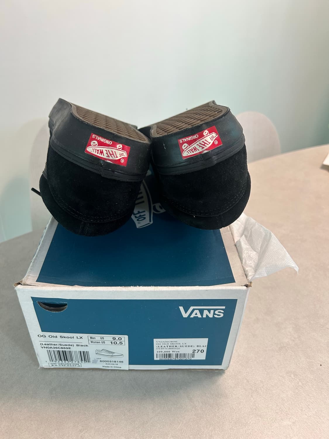 반스 볼트 올드스쿨 스웨이드 올블랙 270 상품이미지6