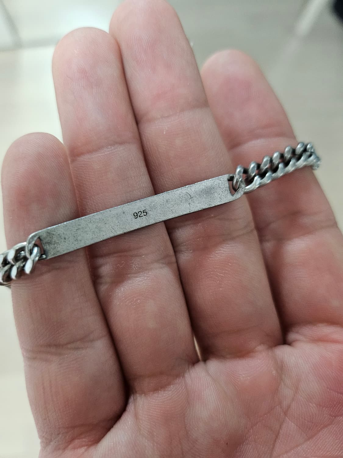 peaceminuseone 로고 팔찌 블랙 상품이미지2