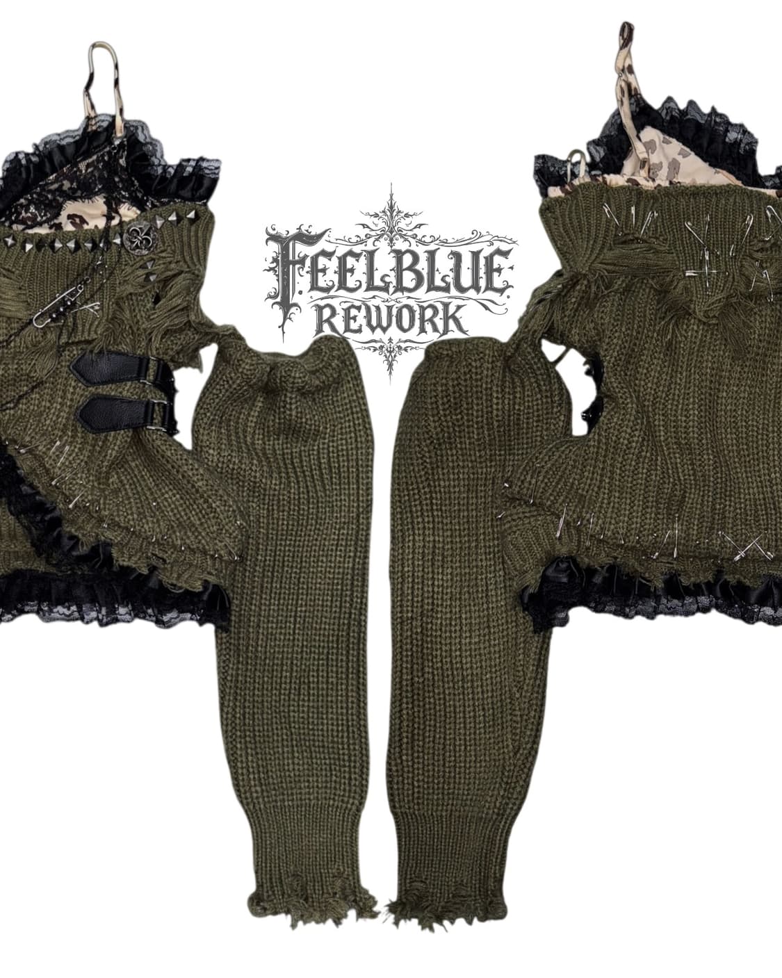 REWORK 032 Hand Distressed Knit Corset 상품이미지7