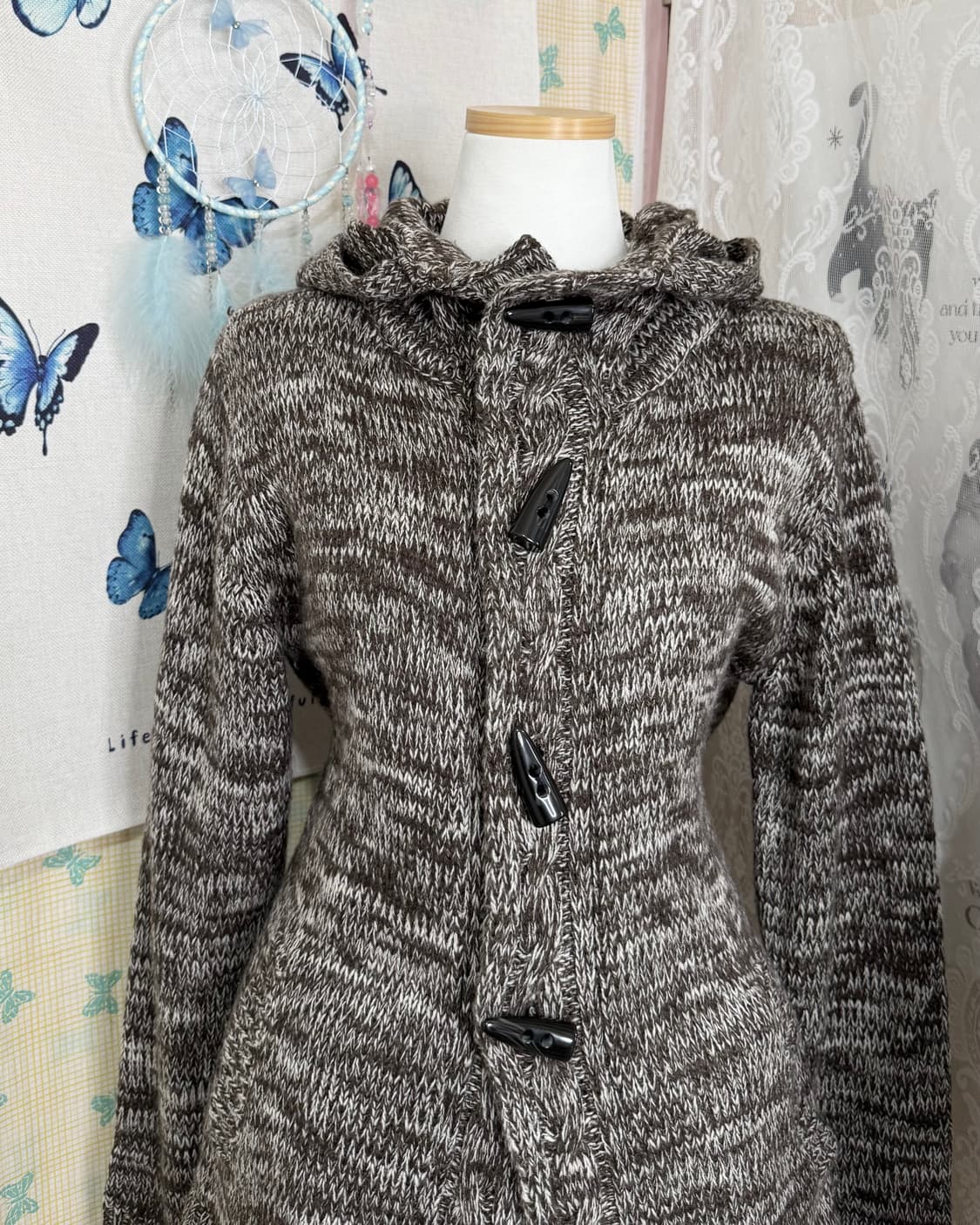 브라운 오레오 더플 후드 가디건  상품이미지6