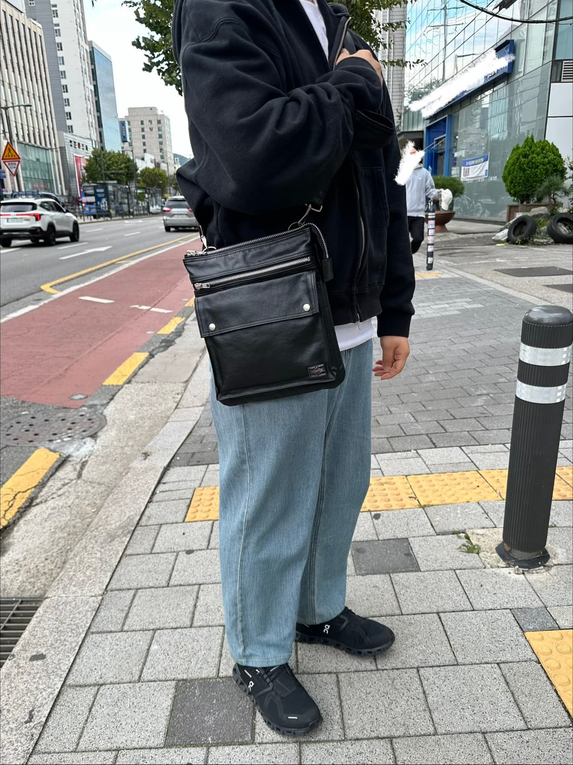 요시다 포터 프리스타일 크로스백 숄더백M 707-07145 블랙 상품이미지9