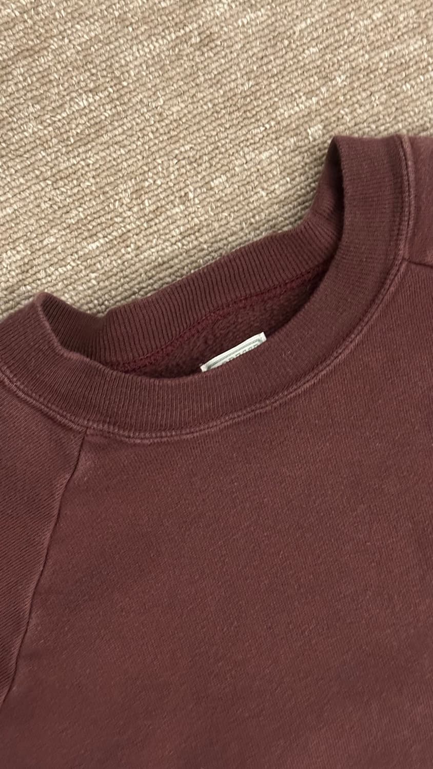 아프레쎄 빈티지 스웻 버건디 3 상품이미지4