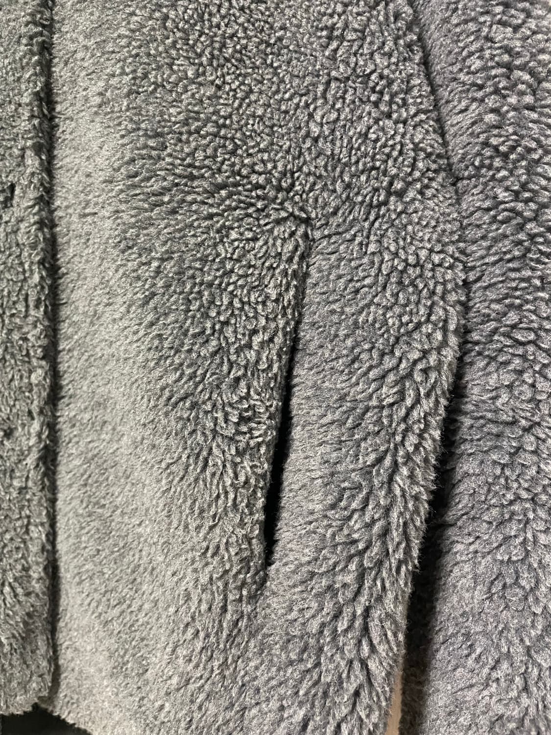 에잇세컨즈 그레이 프론트 포켓 스냅 버튼 뽀글이 점퍼 55 상품이미지3