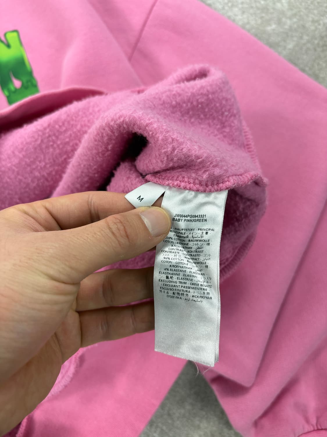 JW Anderson Pink Slime Logo Sweat Shirt  상품이미지4