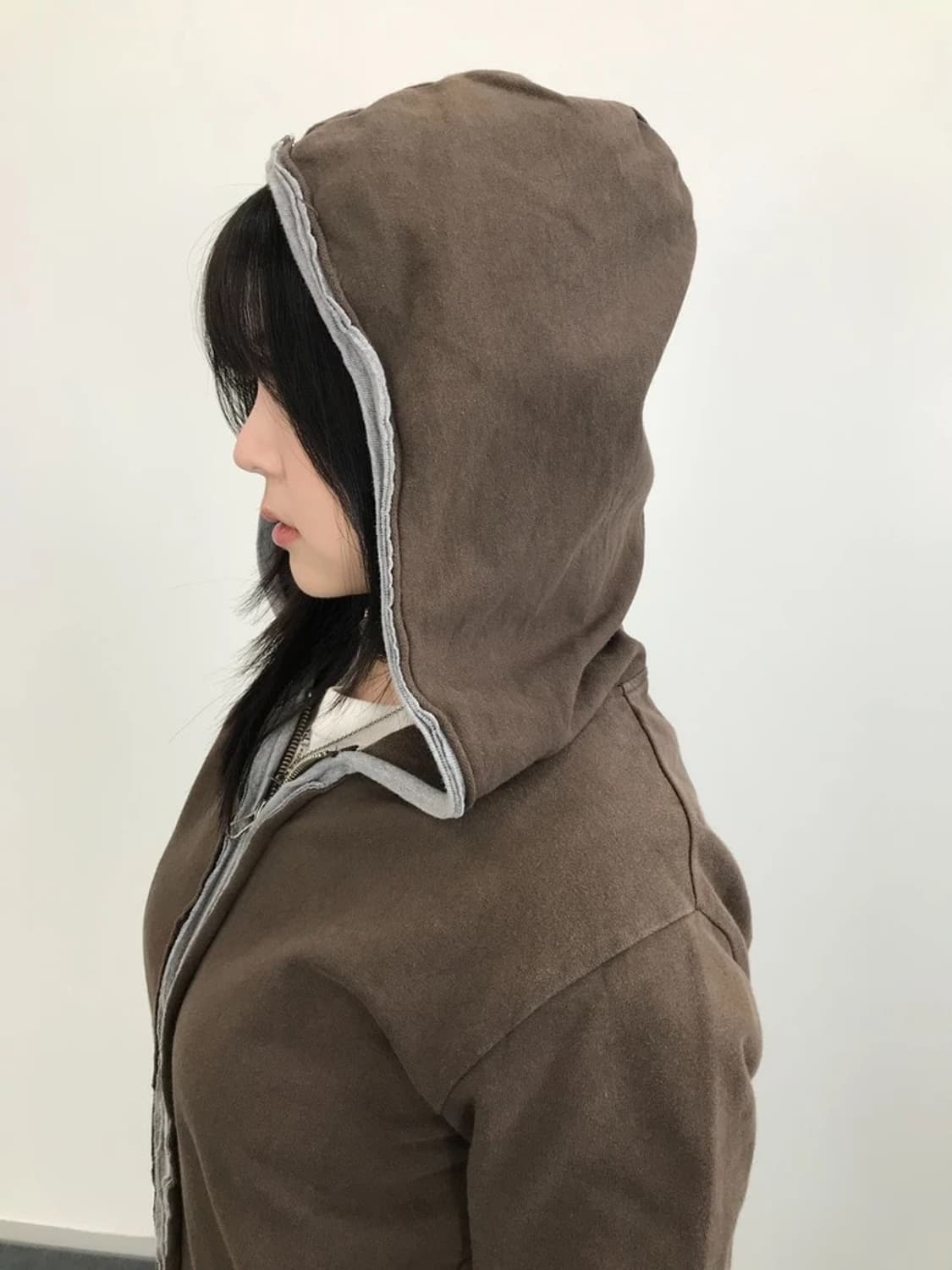 Beams International Gallery Brown Zip Ho 상품이미지1