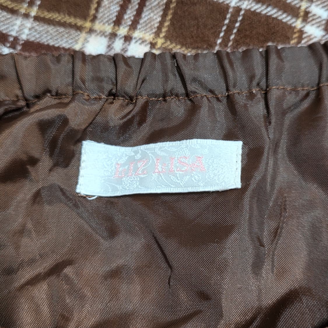 리즈리사 초코 라떼 체크 갸루 리본 원피스 로걀 트랄라라 상품이미지7