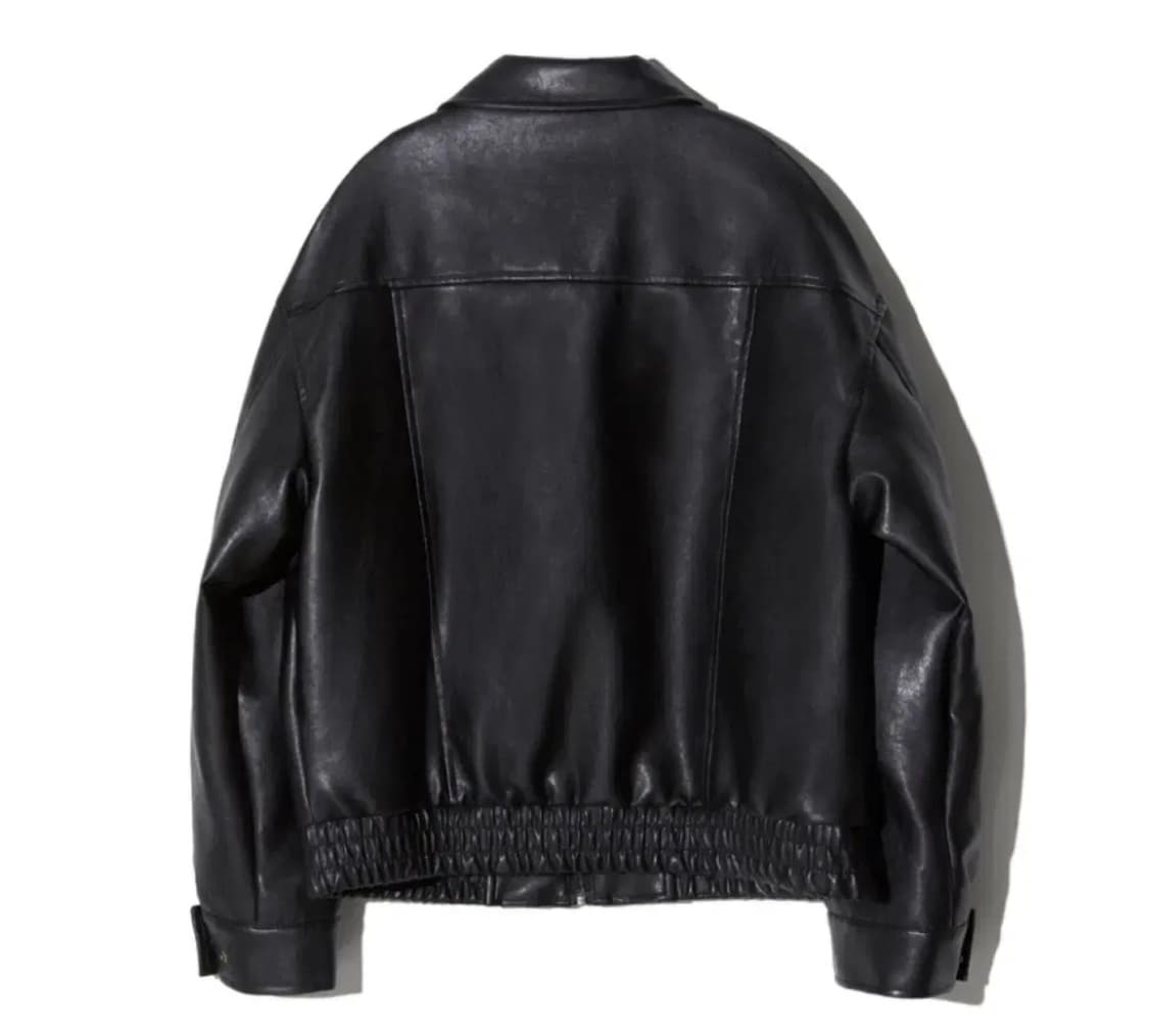 9005 비건레더 레이디볼륨 가죽자켓 (새상품) 상품이미지2