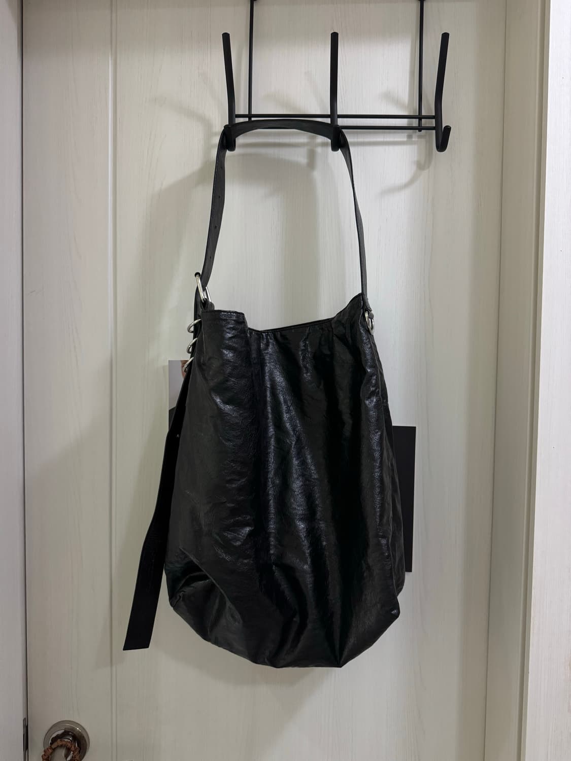 LCDC 레더 숄더백 블랙 상품이미지4