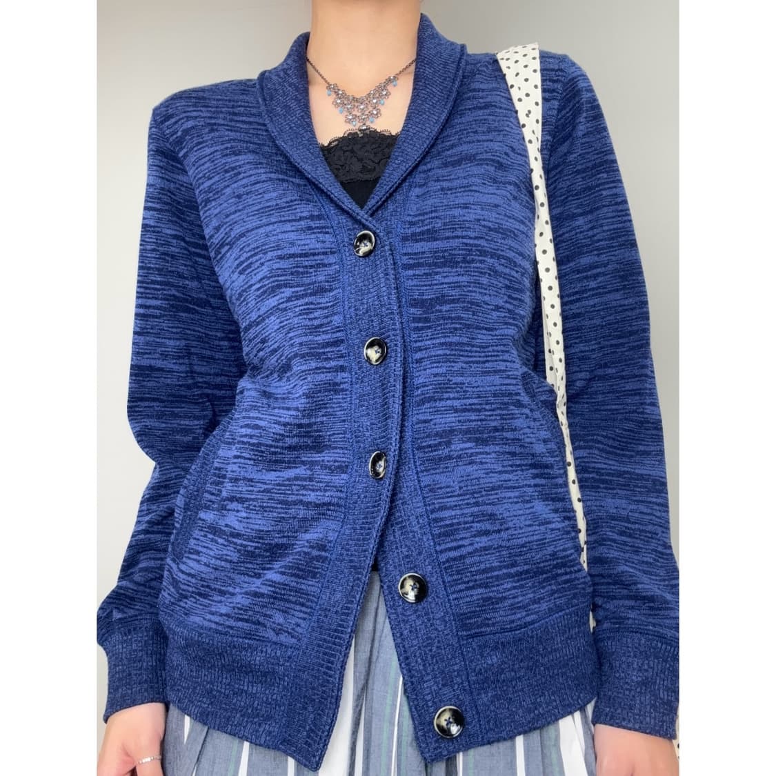 빈티지 블루 가디건 상품이미지1