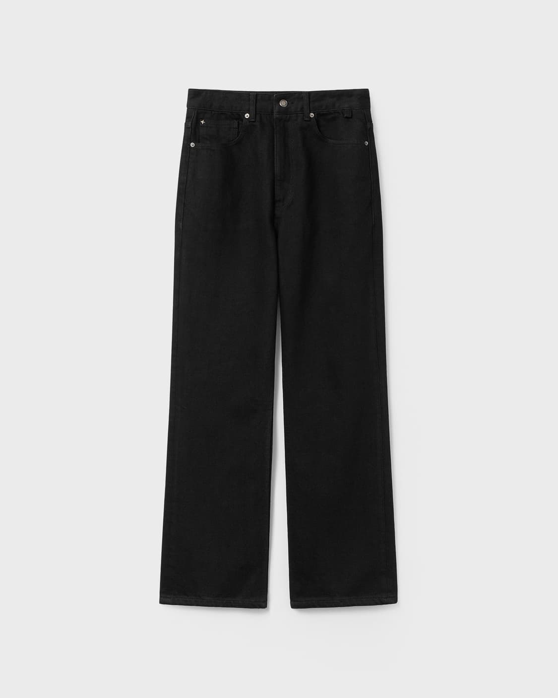 벨리에 트루 스트레이트 데님 팬츠 원 워시드 블랙 34 상품이미지4