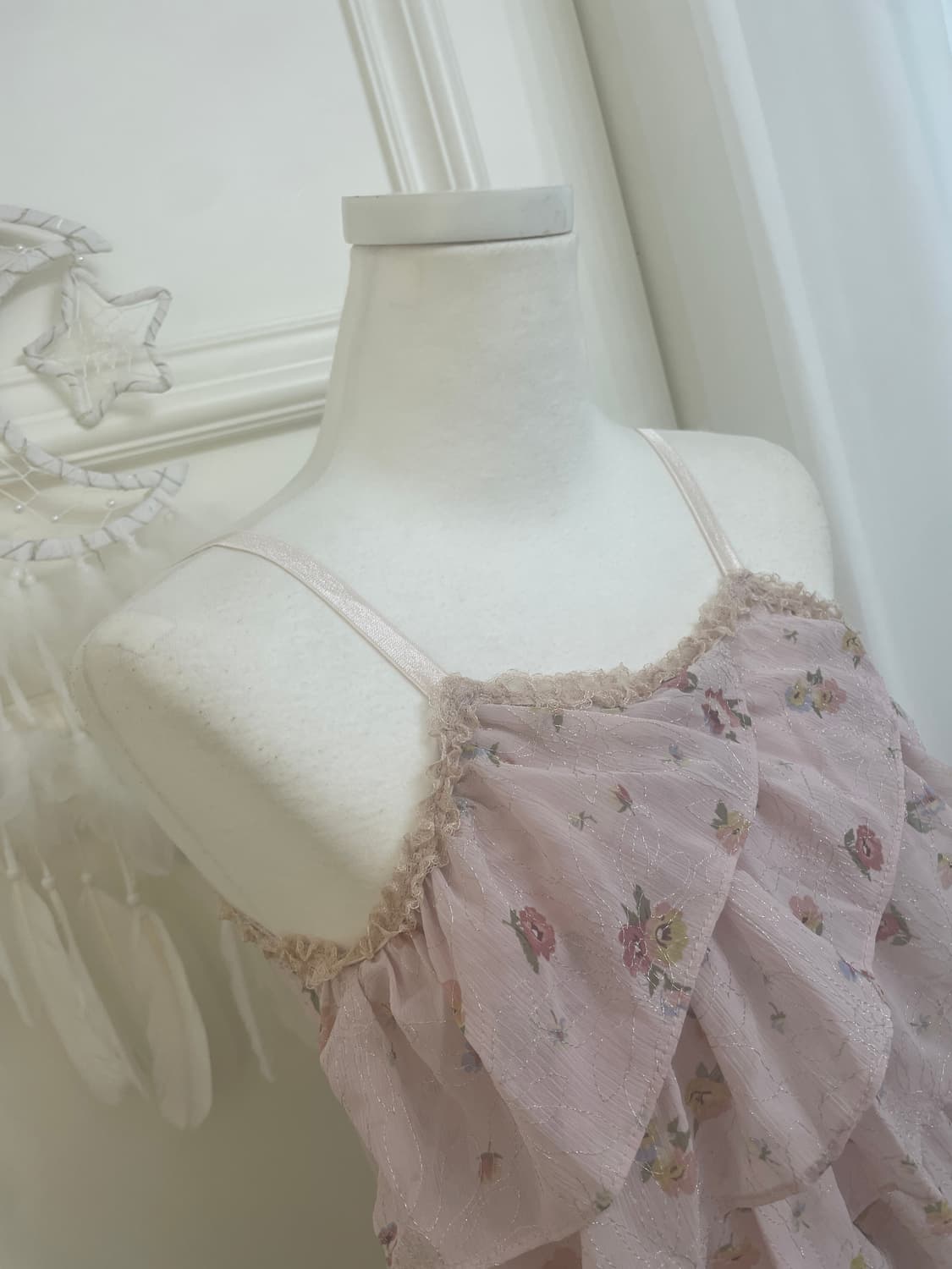 indi pink flower print ruffle sleeveless 상품이미지6
