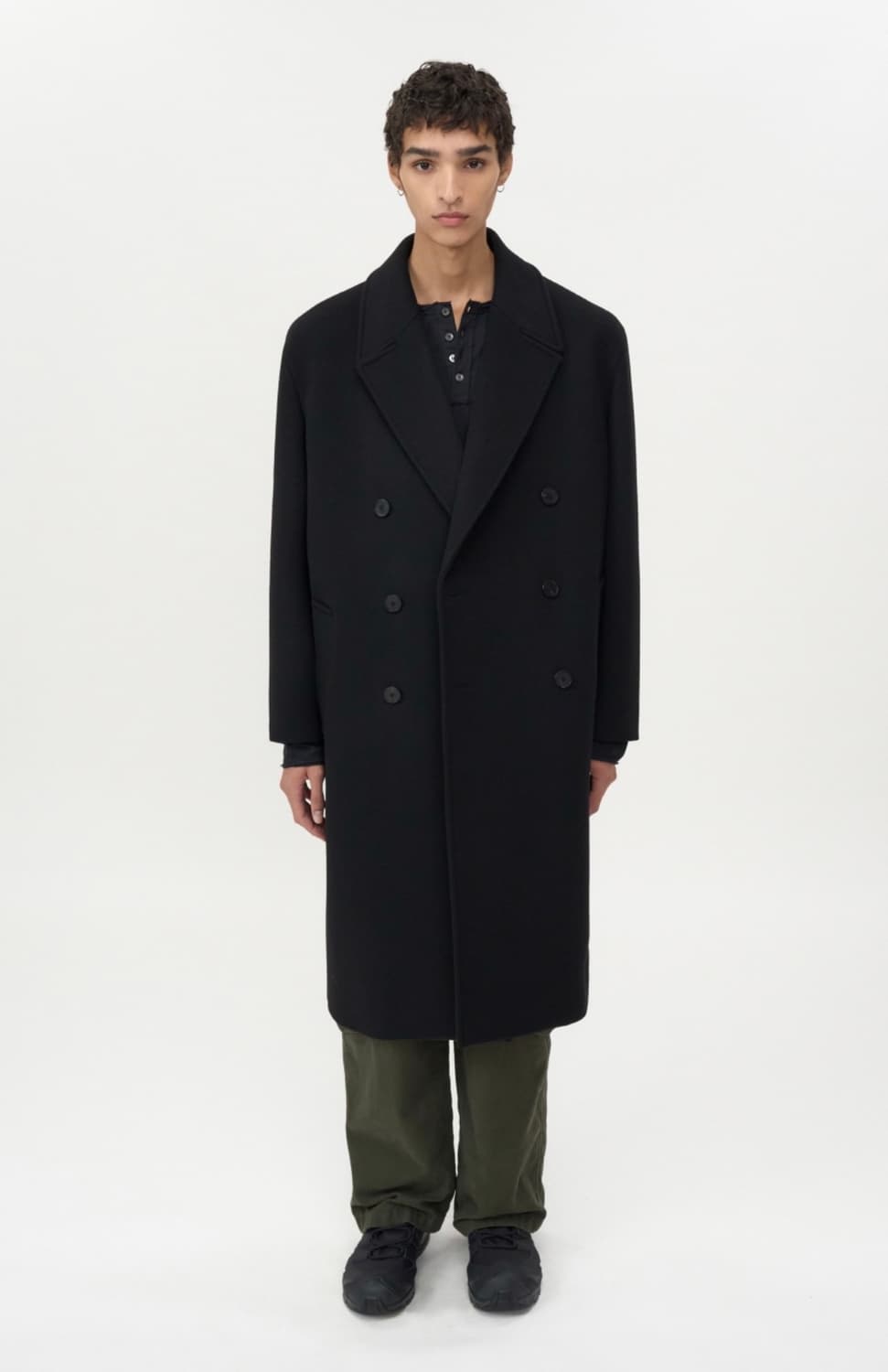 (L) 인사일런스 더블 롱 코트 상품이미지1