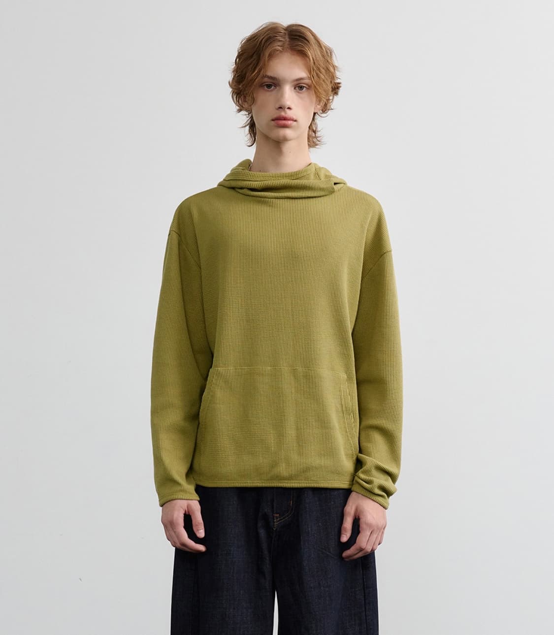 노운 waffle hooded t-shirts avocado 상품이미지1