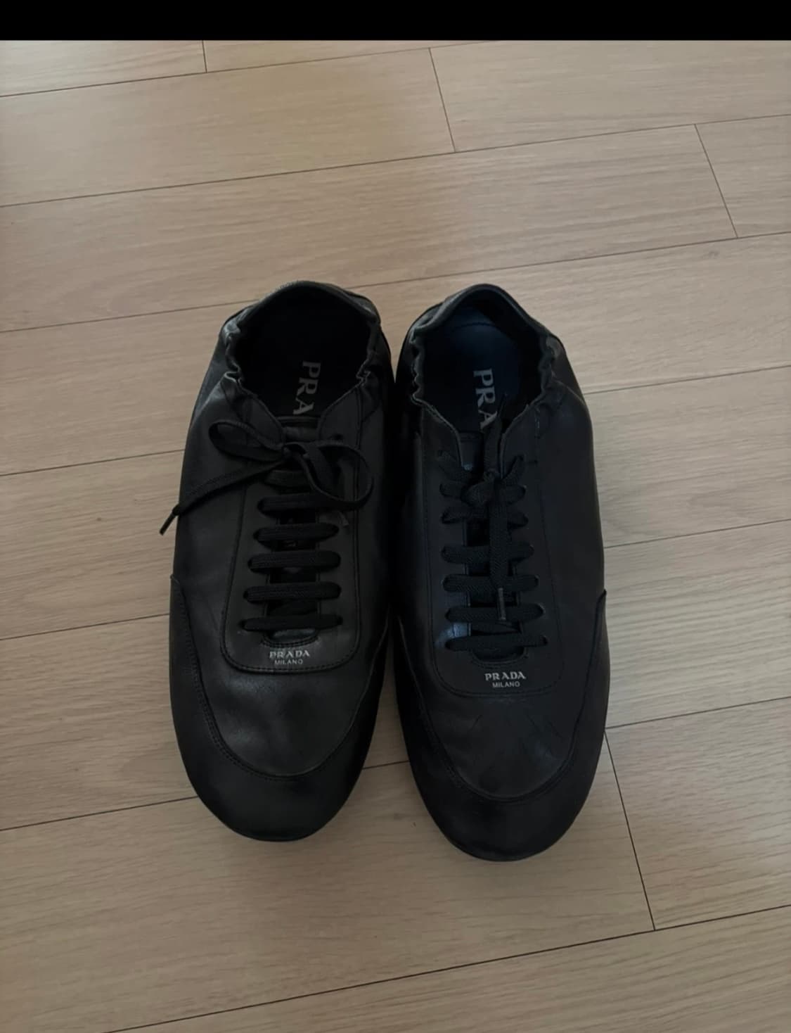 프라다 컬랩스 레더 블랙 9.5 상품이미지2