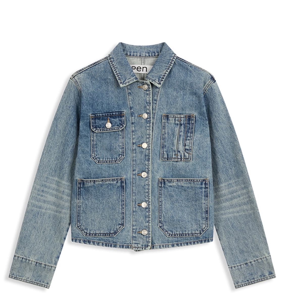 OPEN YY DENIM TRUCKER JACKET BLUE 상품이미지2