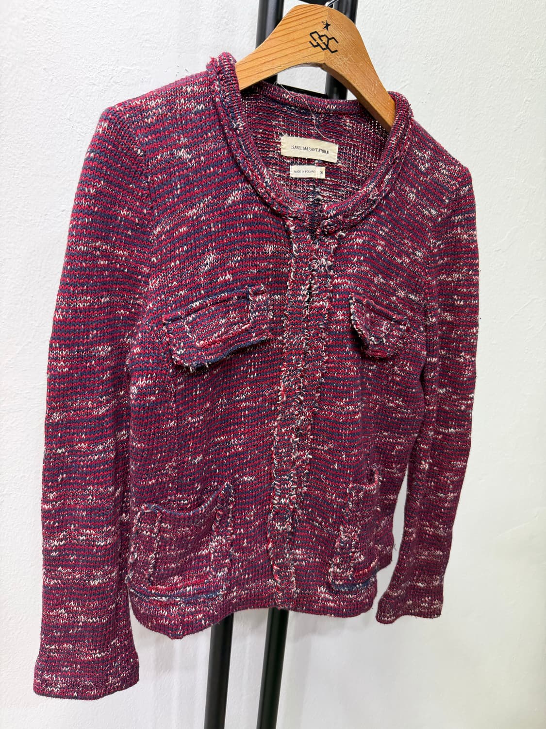 매장판정품) 이자벨마랑 트위드 니트 가디건 36  상품이미지2