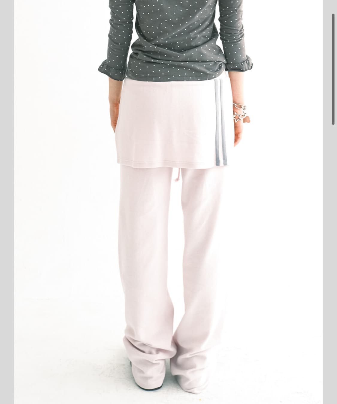 snug track skirt pants (light pink) 상품이미지2
