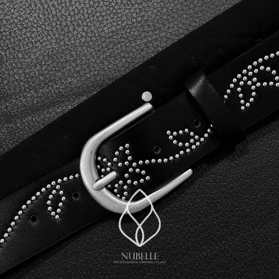 🌗 Flower stud belt / 플라워 스터드 웨스턴 벨트 상품이미지3