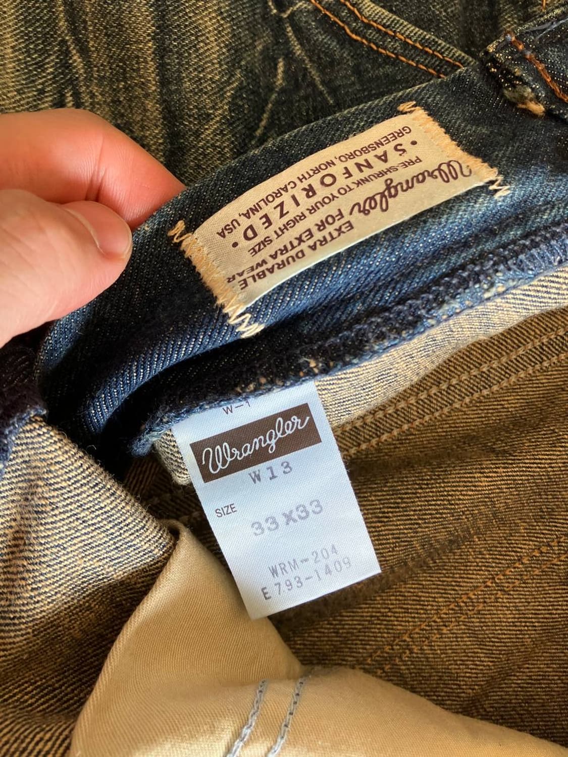 Wrangler indigo jeans (30-31) 상품이미지5