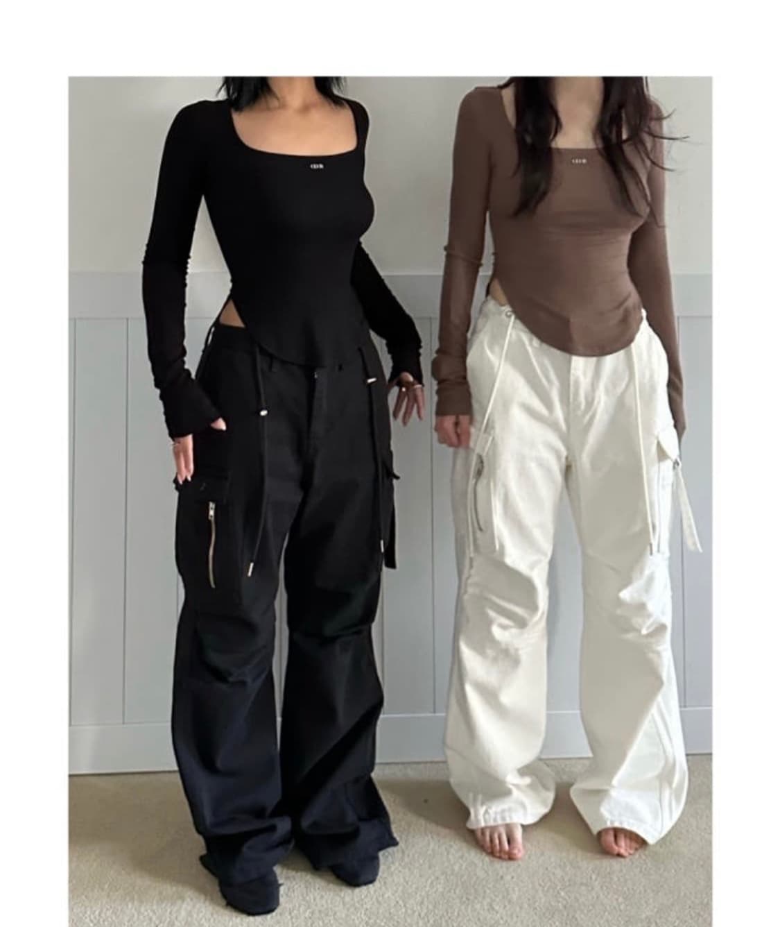 어도어 스퀘어넥티 브라운 상품이미지2