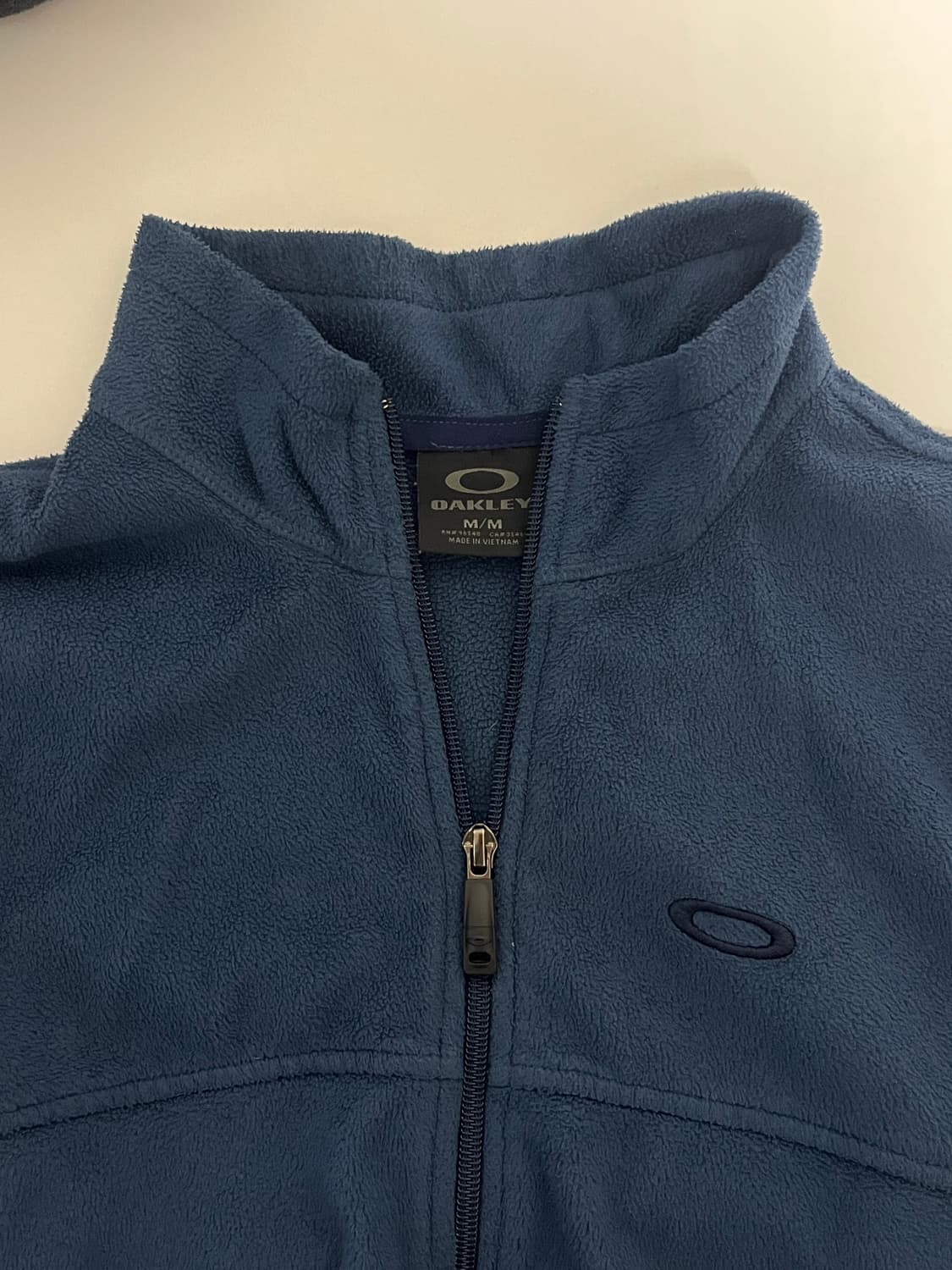 오클리 90s/y2k 네이비블루 플리스 집업 상품이미지4