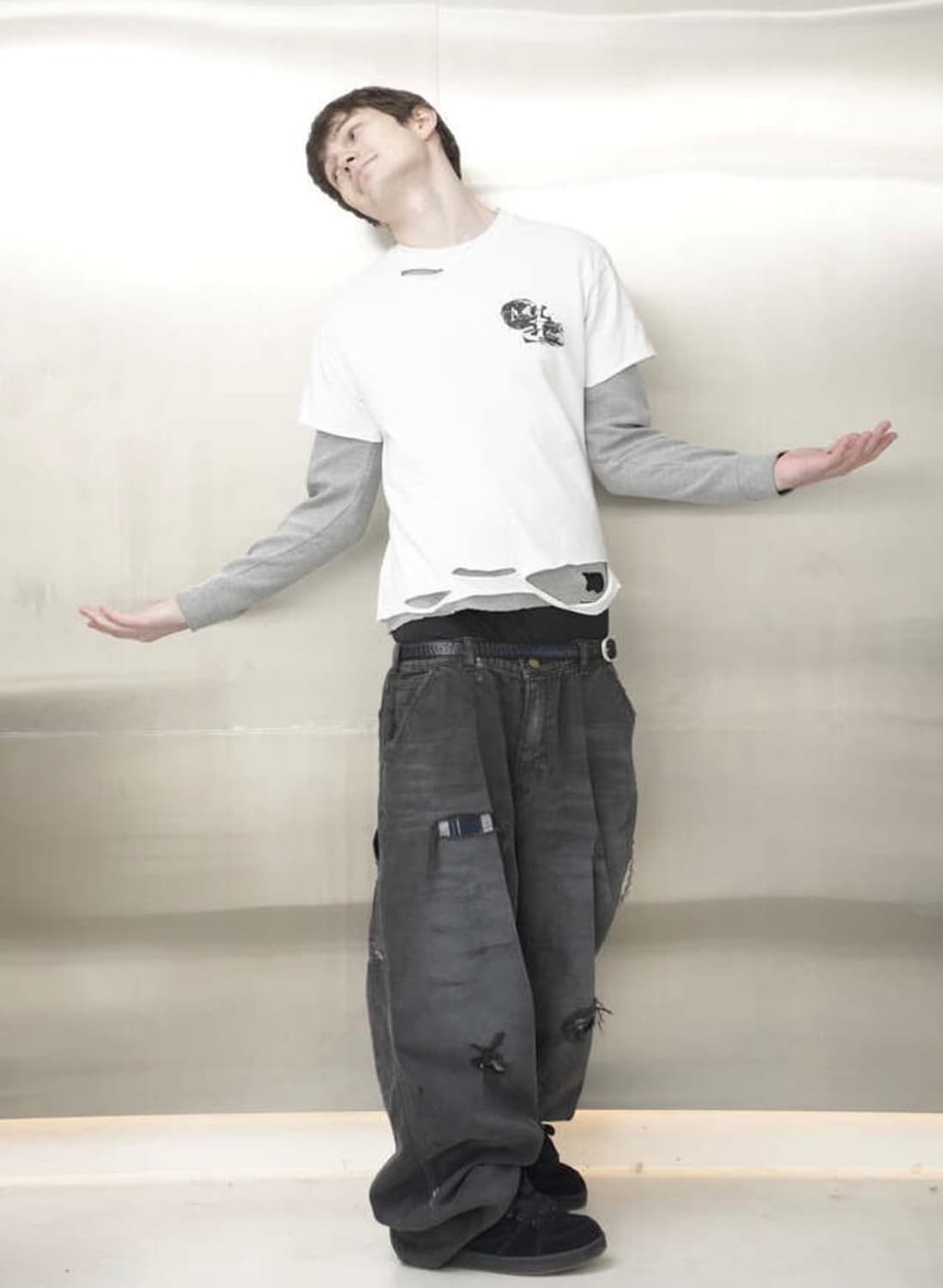 엔시브 빈티지 체크메이트 카펜더 팬츠 블랙 상품이미지2