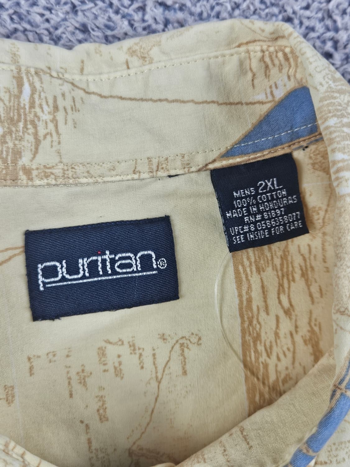 PURITAN 요트 세일링 패턴 반팔 셔츠 ( 2XL ) / 12744 상품이미지7