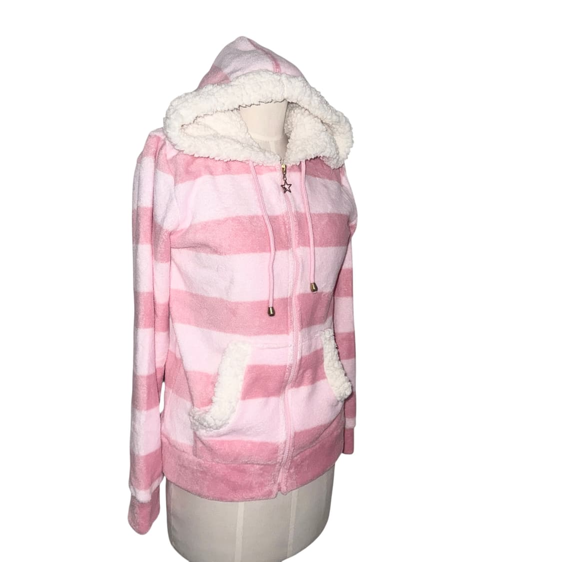 Pink hood zip-up 상품이미지2