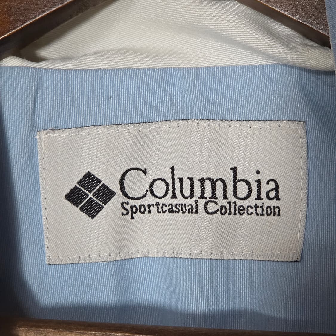 컬럼비아 배색 스카이 블루 바람막이 자켓 상품이미지10