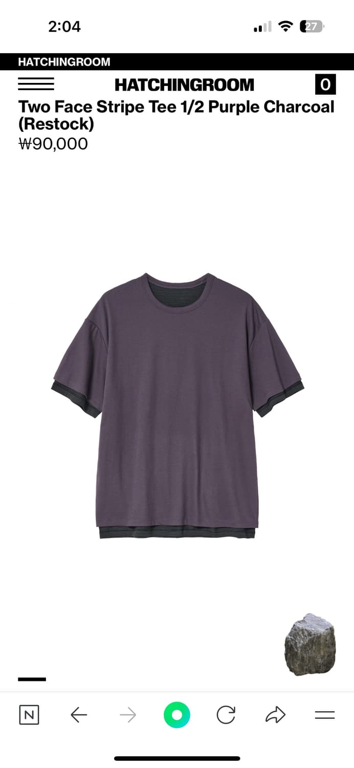 공홈품절)) 해칭룸 two face stripe tee 1/2 상품이미지1