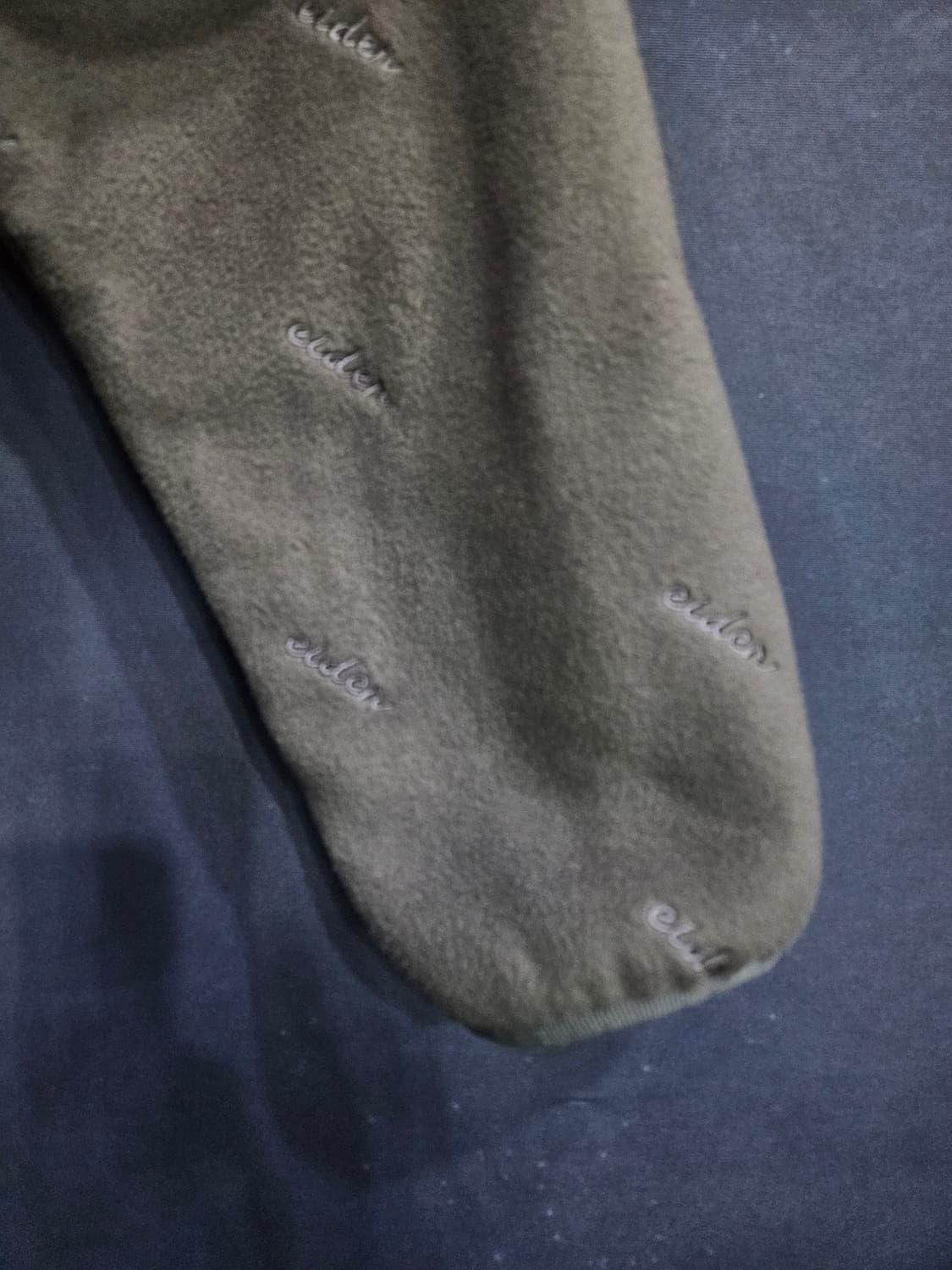 아이더 자수 로고패턴 그레이 남성 100 기모 집업자켓  상품이미지5