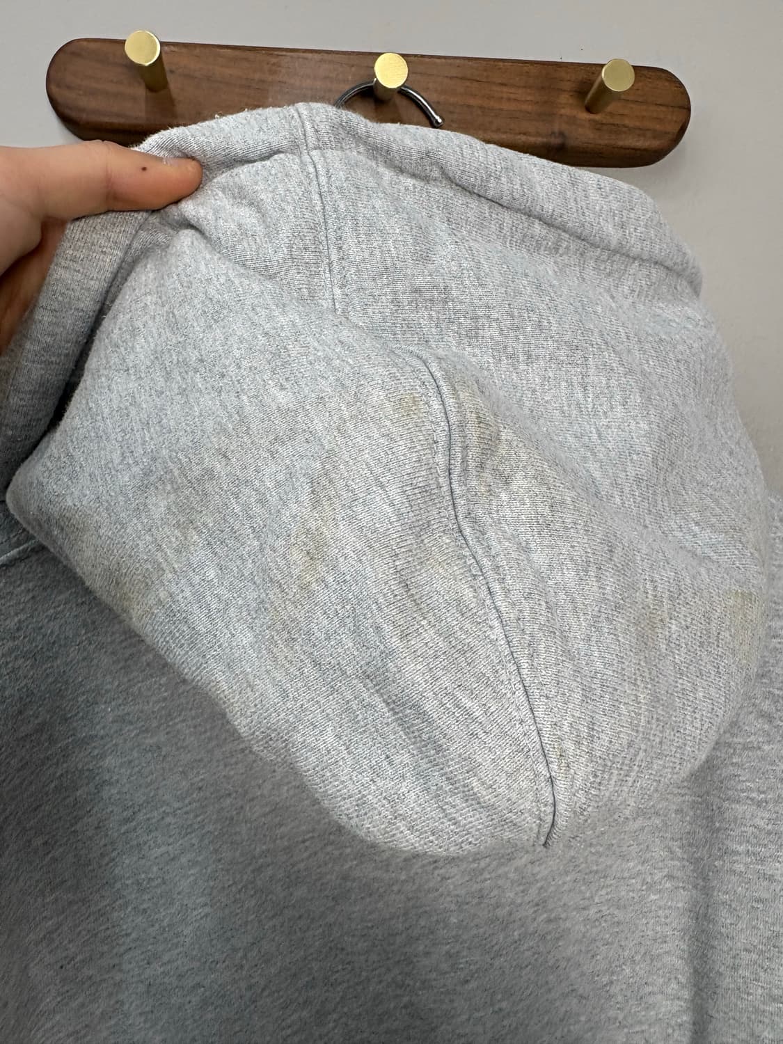 디스이즈네버댓 사각스몰로고 그레이 후드티 A3370 상품이미지6