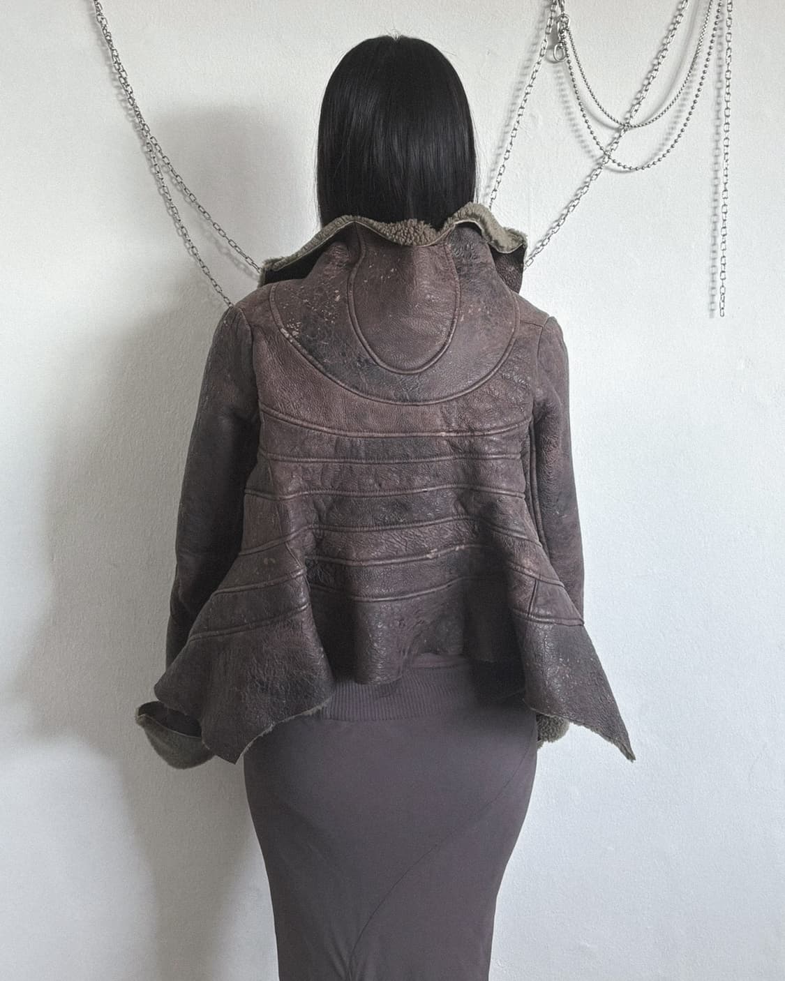 릭오웬스 팔레 갈리에라 전시 시어링 자켓 상품이미지3