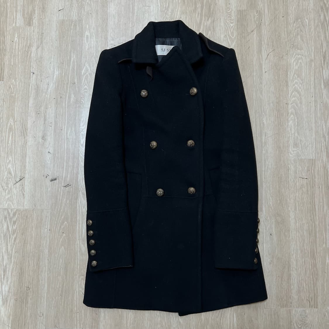 한섬 SJSJ 여성 모직 금장 더플코트 44-55  상품이미지1
