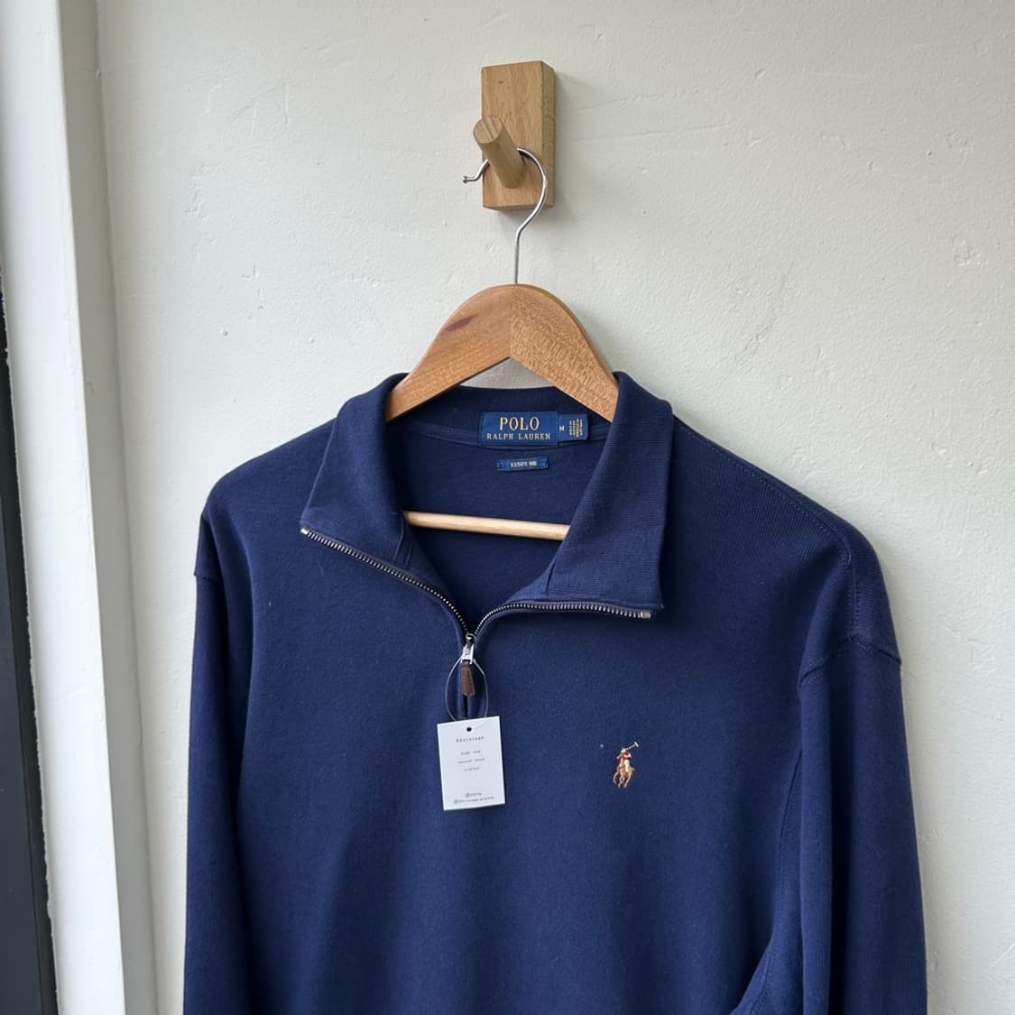 15422 - 폴로 랄프로렌 네이비 반집업 니트 상품이미지1