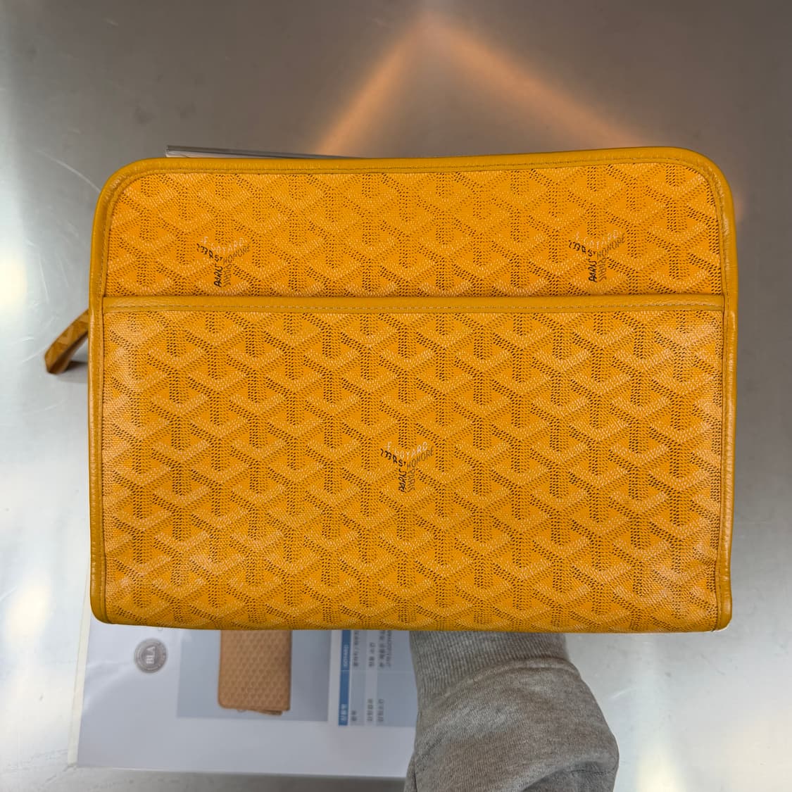 고야드 스페셜 옐로우 쥬방스 GM 클러치  상품이미지2