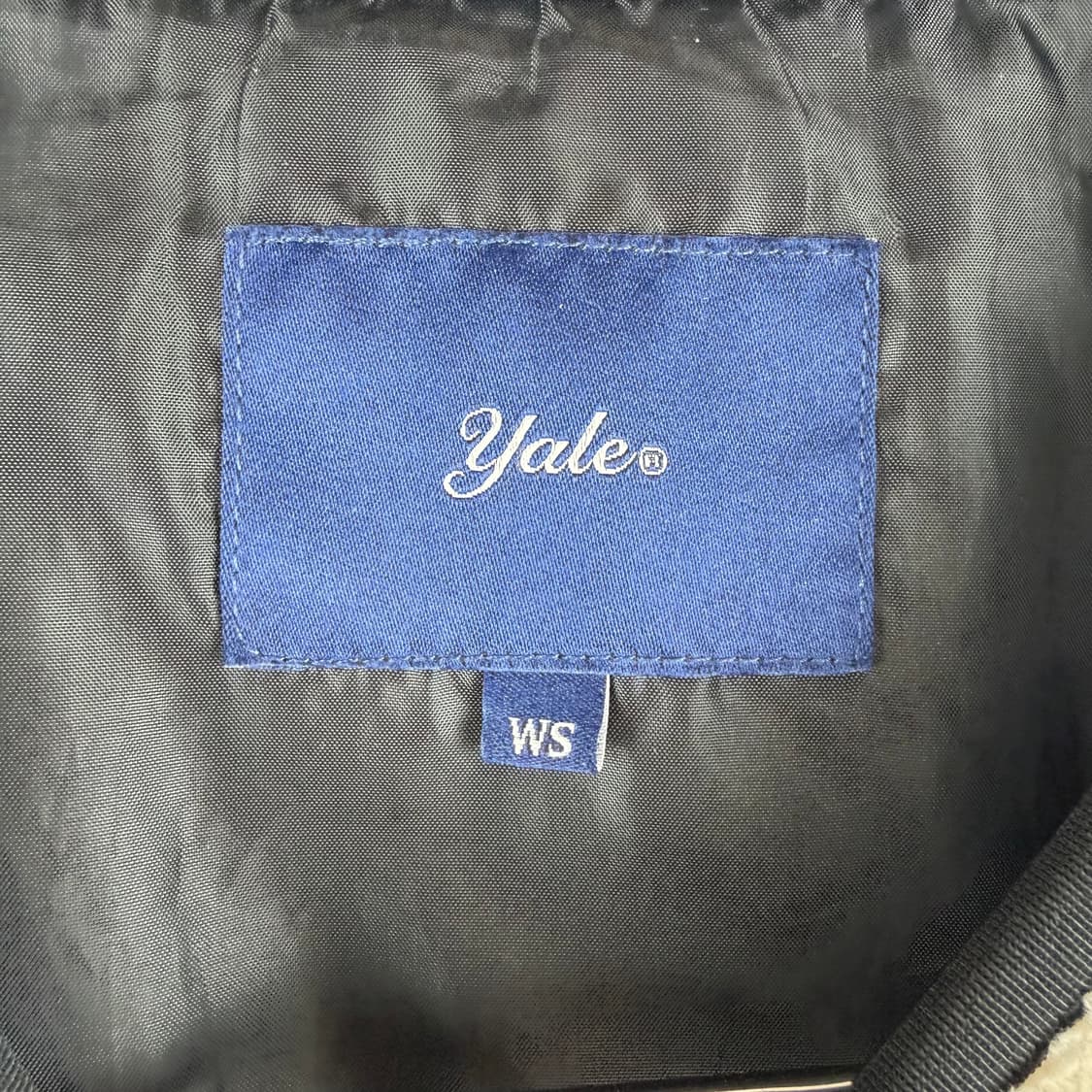 S) 예일 엠브로이더리 댄 카라리스 퀼팅 플리스 자켓 아이보리 상품이미지3