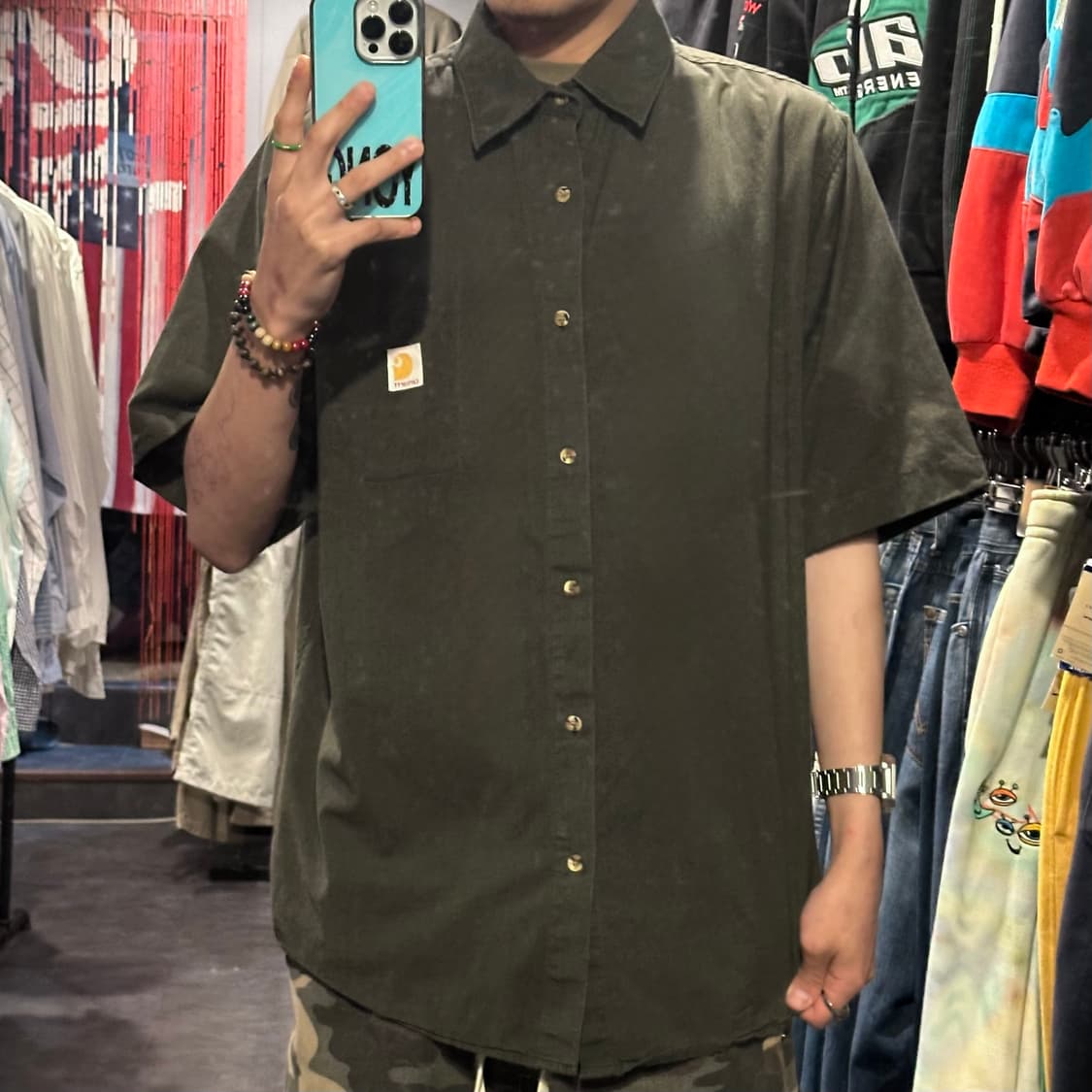 [IM] Carhartt 칼하트 반팔 셔츠 다크그린 상품이미지6