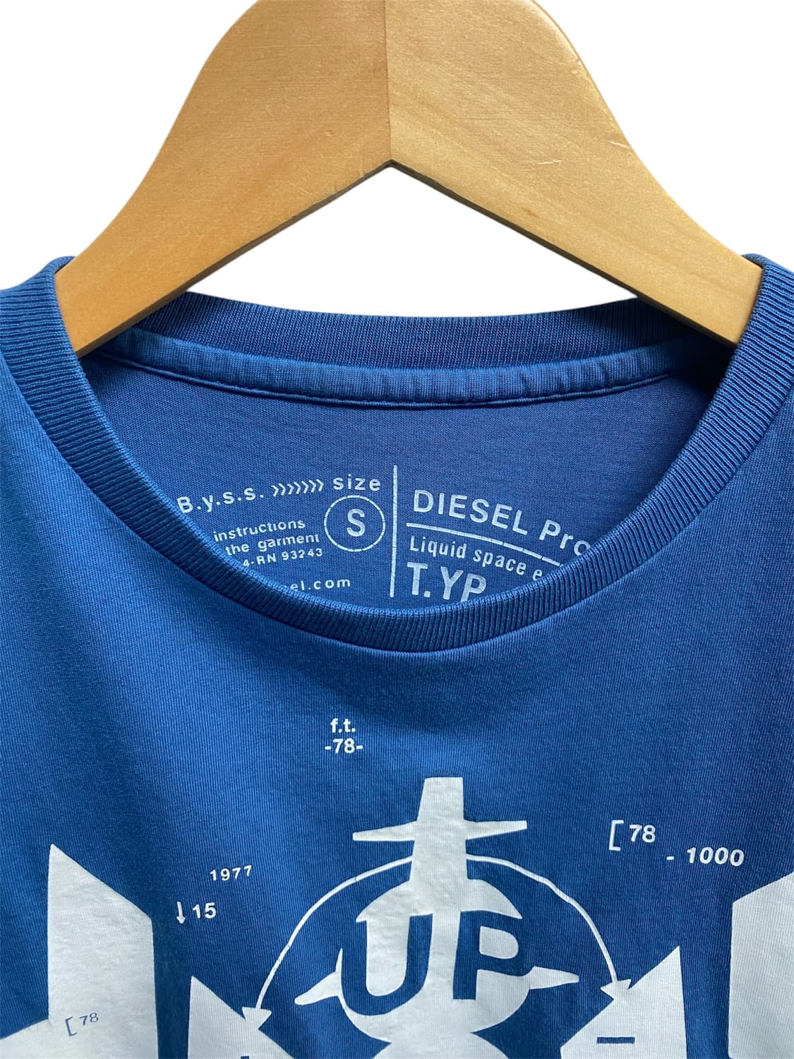 디젤 Diesel 라운드 티셔츠 S 상품이미지4