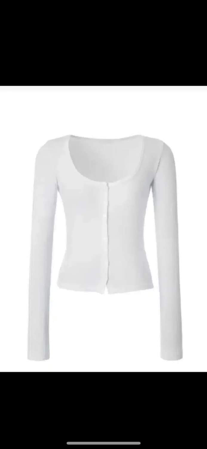 쓰리타임즈 베이비 가디건 화이트 상품이미지1